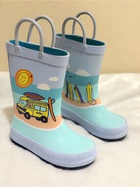 Cat & Jack Kids Yellow Rain & Snow Boots